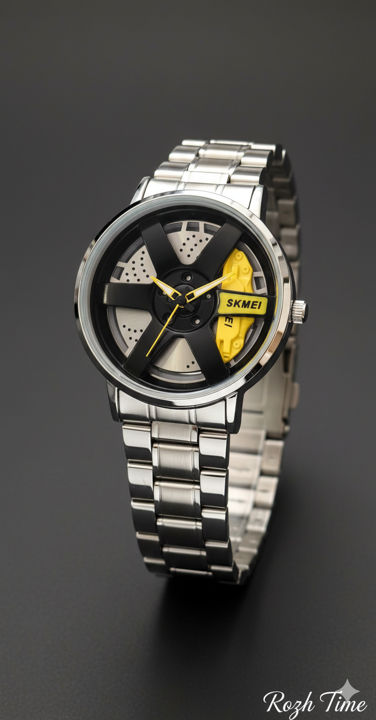 ساعت مچی طرح رینگ فلزی اسکمی