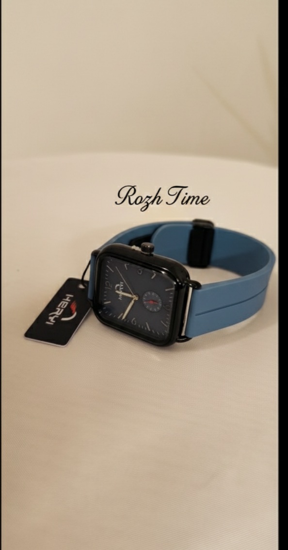 ساعت HERYI صفحه و بند آبی