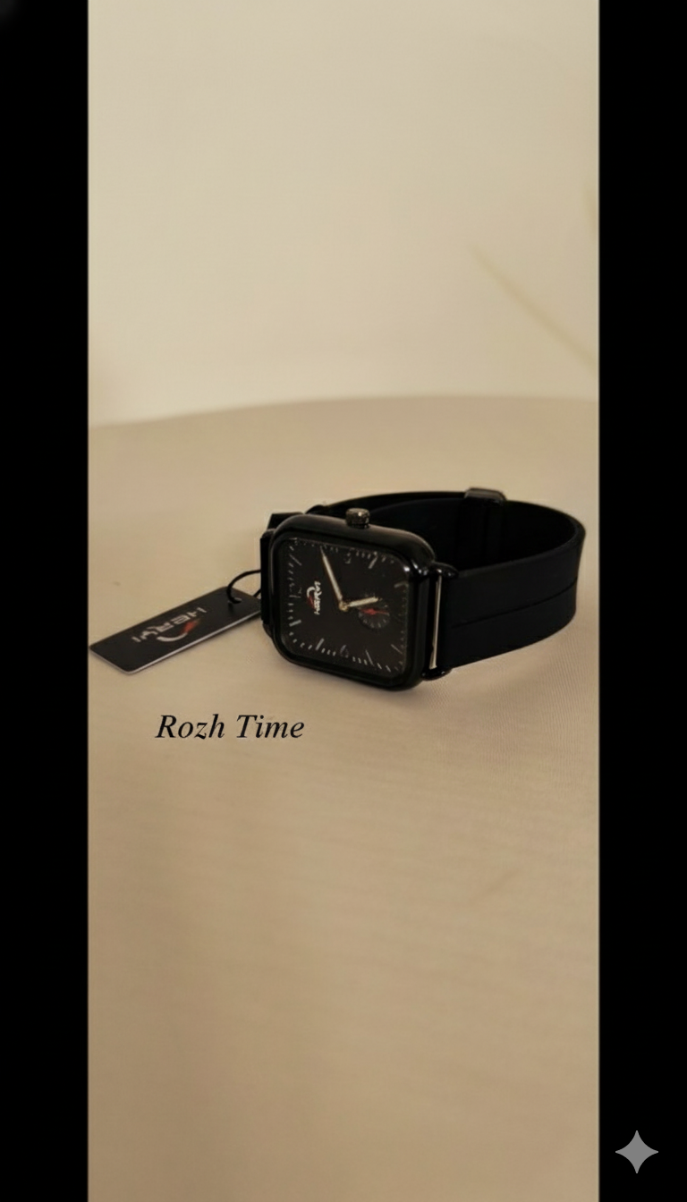 ساعت هری HERYI صفحه مستطیلی مشکی