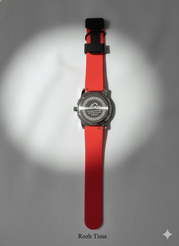 ساعت مچی HERYI صفحه پنج ضلعی قرمز