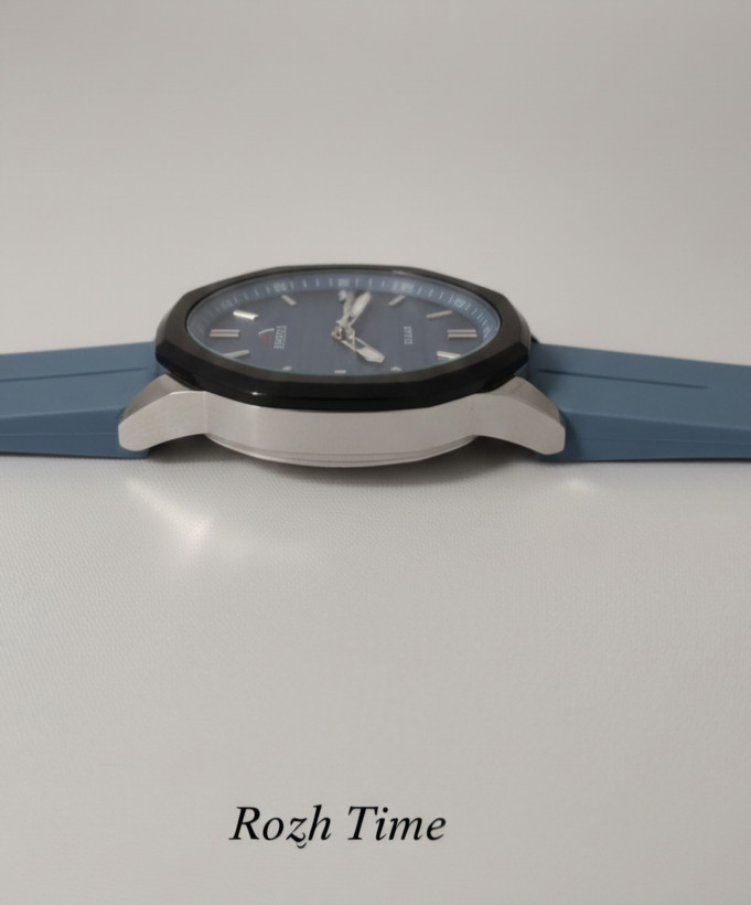 ساعت مچی HERYI صفحه پنج ضلعی آبی