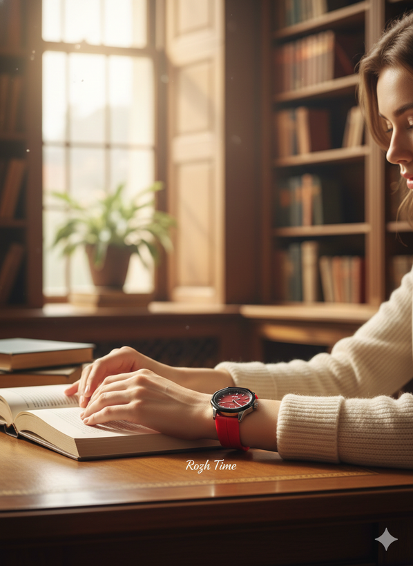 ساعت مچی HERYI صفحه پنج ضلعی قرمز