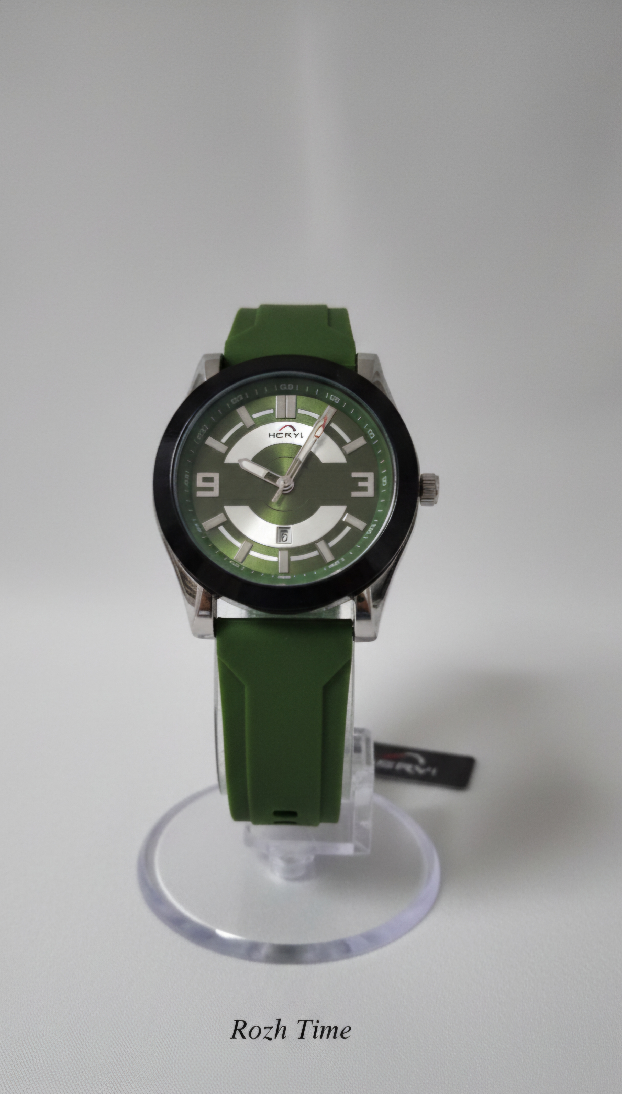 ساعت مچی صفحه گرد HERYI- بند سیلیکونی کد ۴۰۷۱