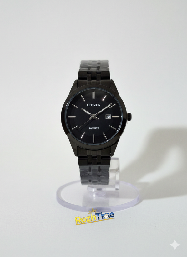 ساعت مچی زنانه سیتیزن صفحه و بند مشکی فلزی
