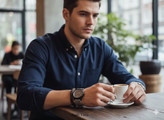 ساعت صفحه گرد HERYI بند سیلیکونی (رابر) قفل مگنتی