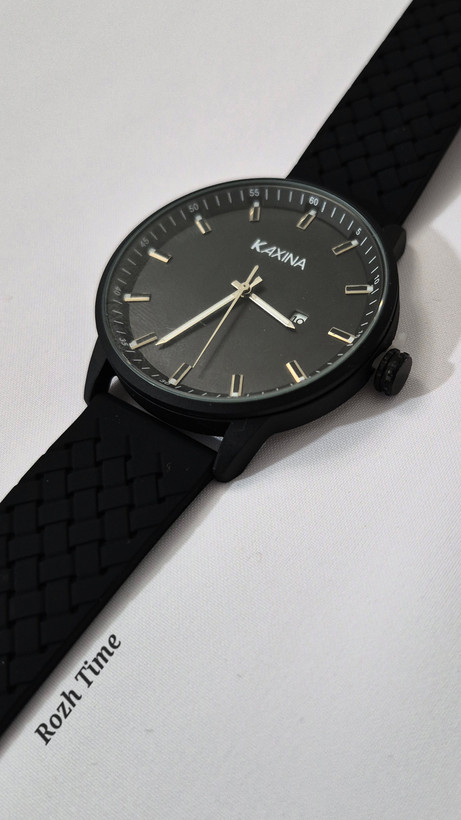 ساعت مردانه کاکسینا بند سلیکونی قفل مگنتی -طراحی مینیمال و شیک - مشکی