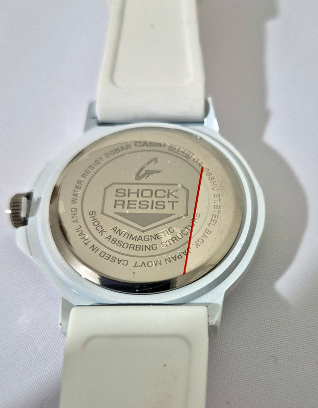 ساعت اسپرت کاسیو G SHOCK (جی شاک) بند رابر - سفید