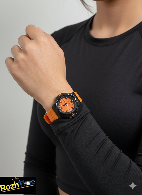 ساعت اسپرت کاسیو G SHOCK (جی شاک) بند رابر - نارنجی