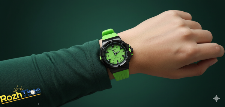 ساعت اسپرت کاسیو G SHOCK (جی شاک) بند رابر - سبز